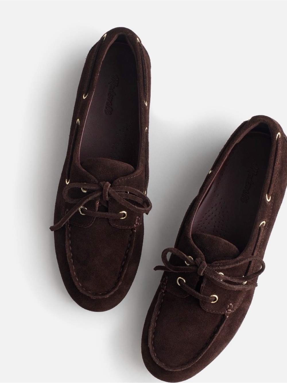 Madewell Women's Dark Brown Suede Moccasin Loafers